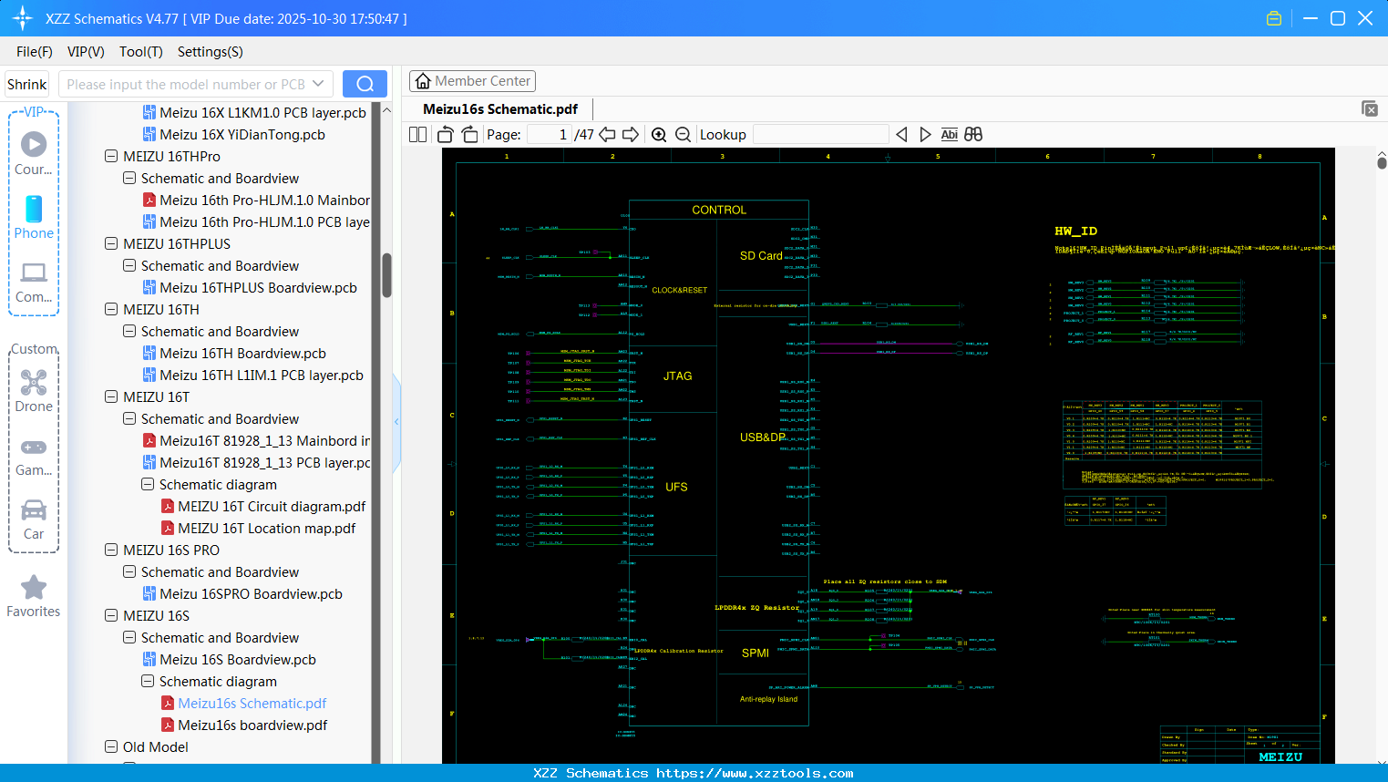 Meizu16s Schematic
